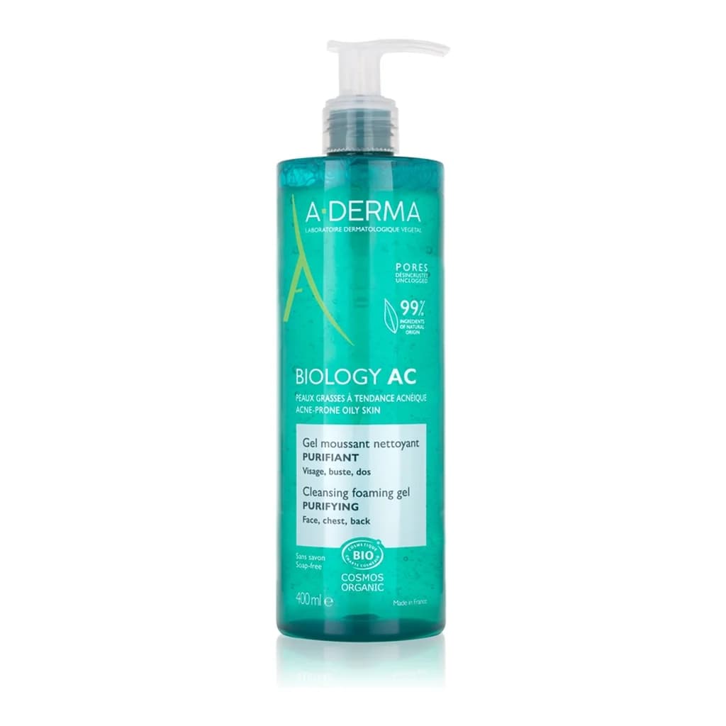 A-Derma Biology AC purifying foam gel for oily and combination skin