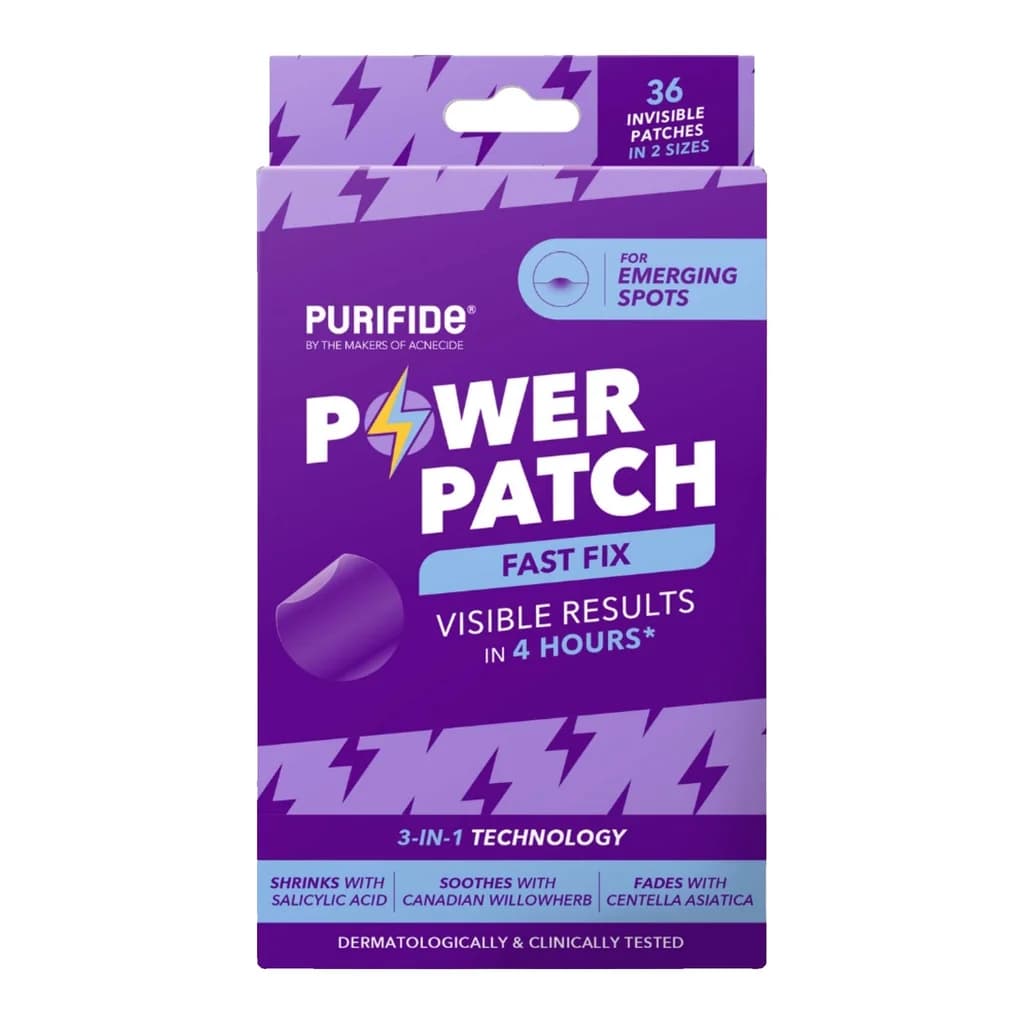 Acnecide PURIFIDE by Acnecide 3-in-1 Power Patch Salicylic Acid Spot Patches for Blemish-Prone Skin 36 Spot Stickers