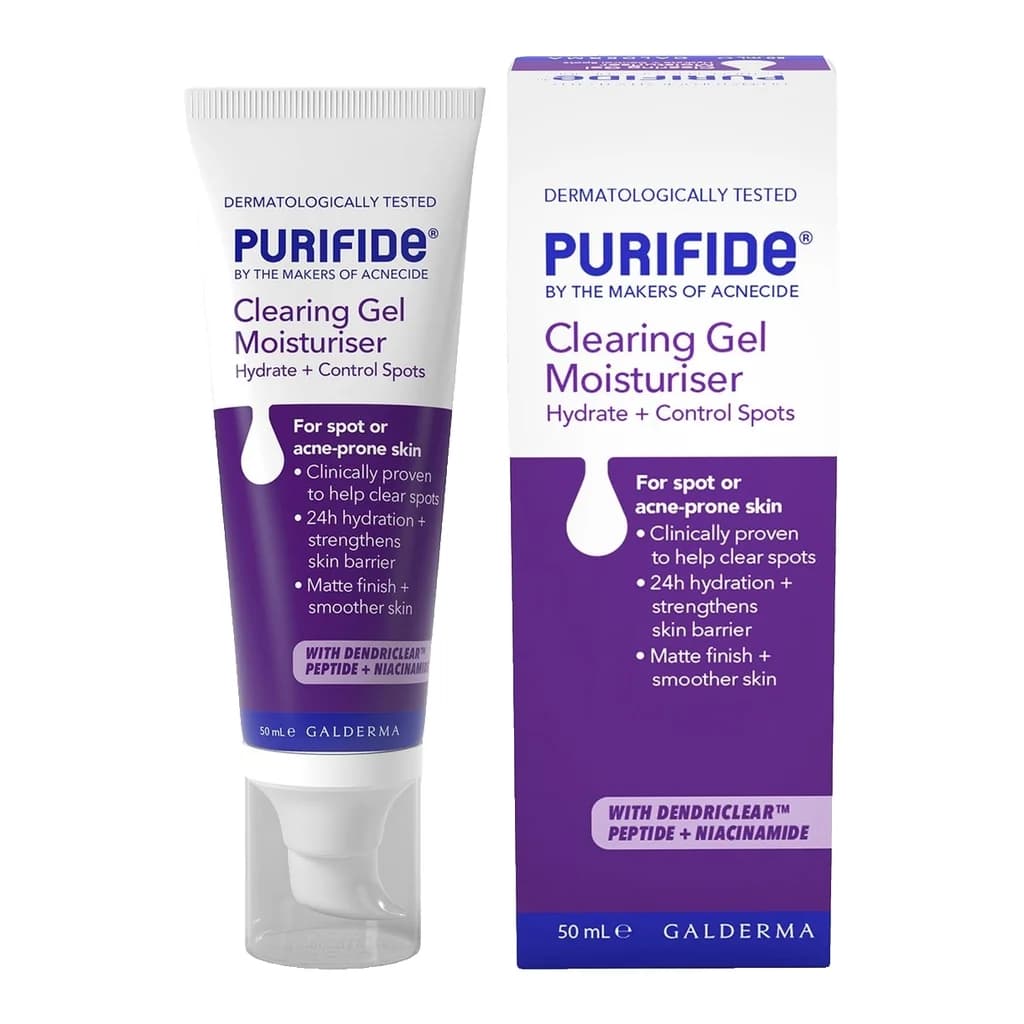 Acnecide Purifide by Acnecide Spot Clearing Gel Face Moisturiser, Spot Treatment with Peptides and Niacinamide
