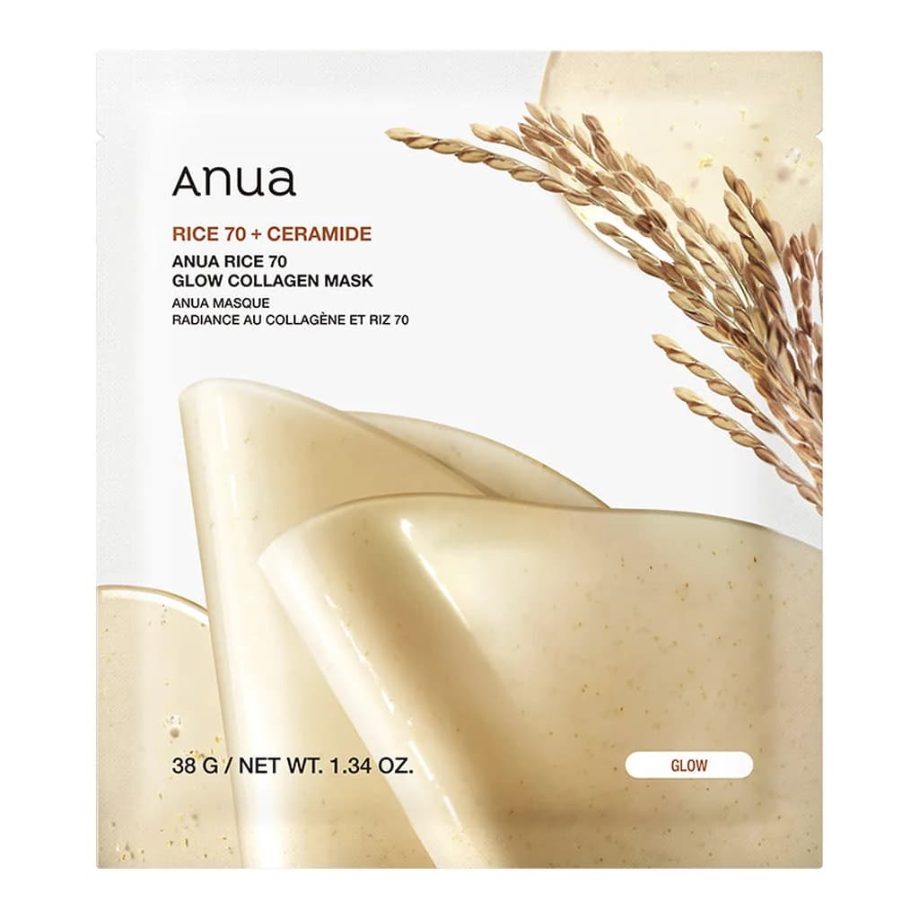 Anua Rice 70 Glow Collagen Mask