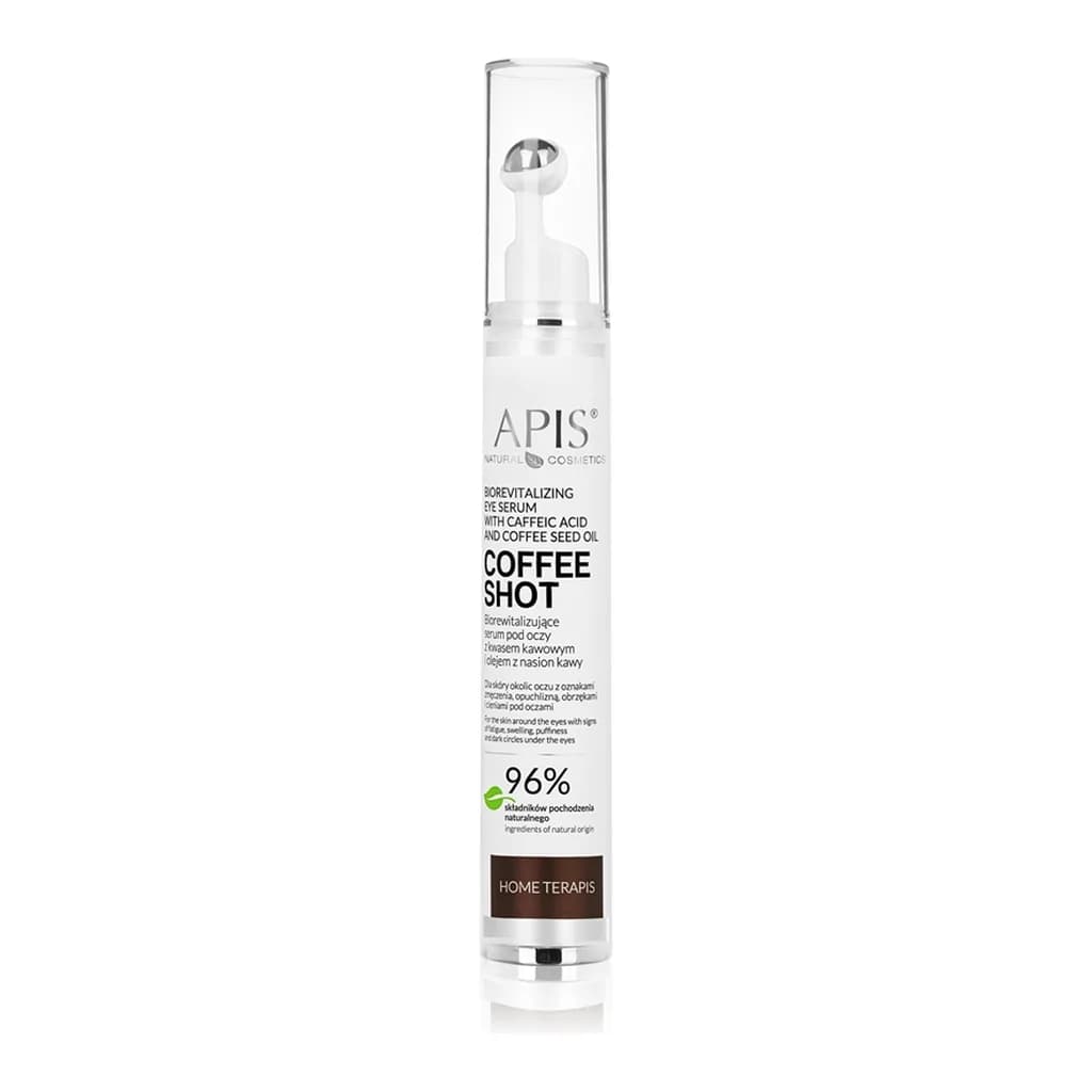 Apis Natural Cosmetics Coffee Shot brightening eye serum with extracts of coffee