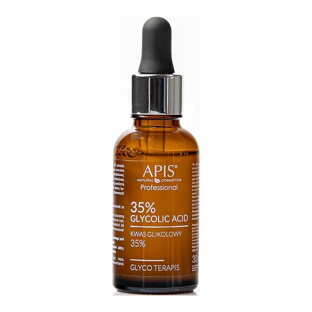 Apis Natural Cosmetics TerApis 35% Glycolic Acid smoothing exfoliating serum for skin regeneration and renewal