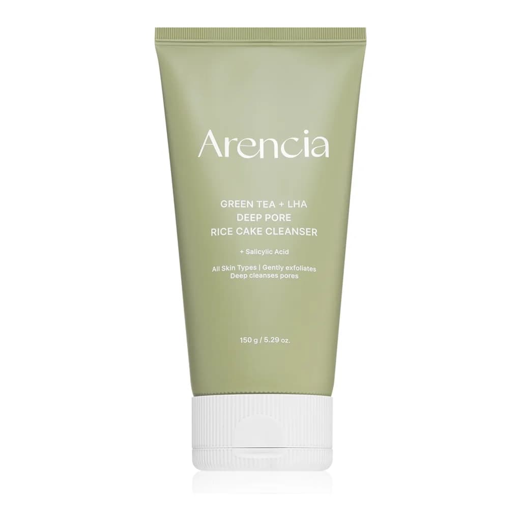 Arencia Green Tea + LHA Deep Pore Rice Cake Cleanser
