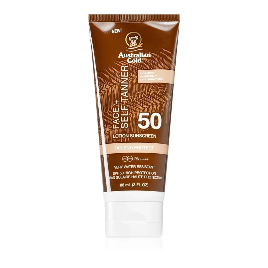 Australian Gold Face + Self Tanner SPF50