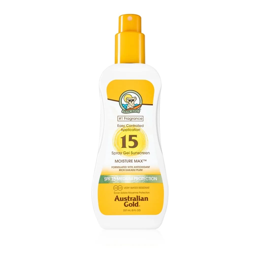 Australian Gold Spray Gel Sunscreen SPF15
