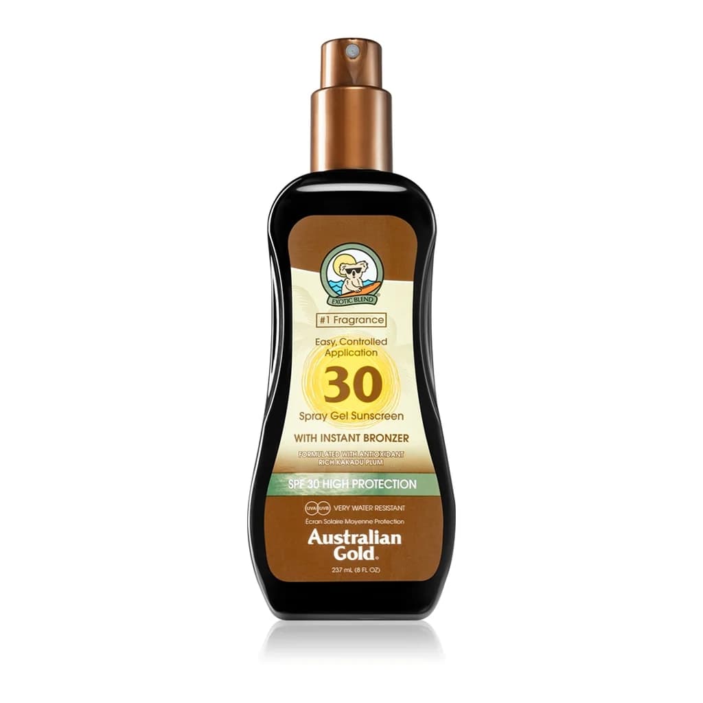 Australian Gold Spray Gel Sunscreen With Instant Bronzer SPF30