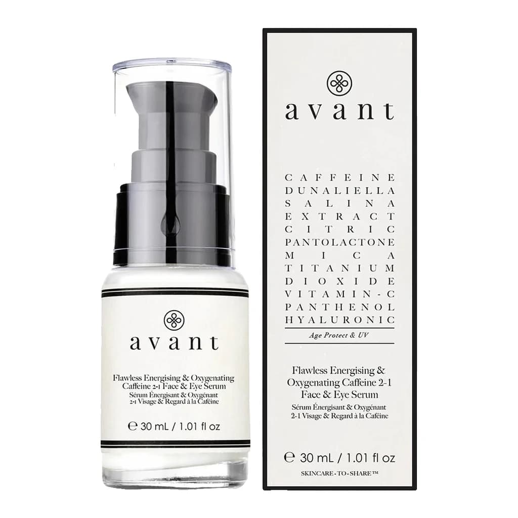 Avant Skincare Flawless Energising and Oxygenating Caffeine 2-1 Face and Eye Serum