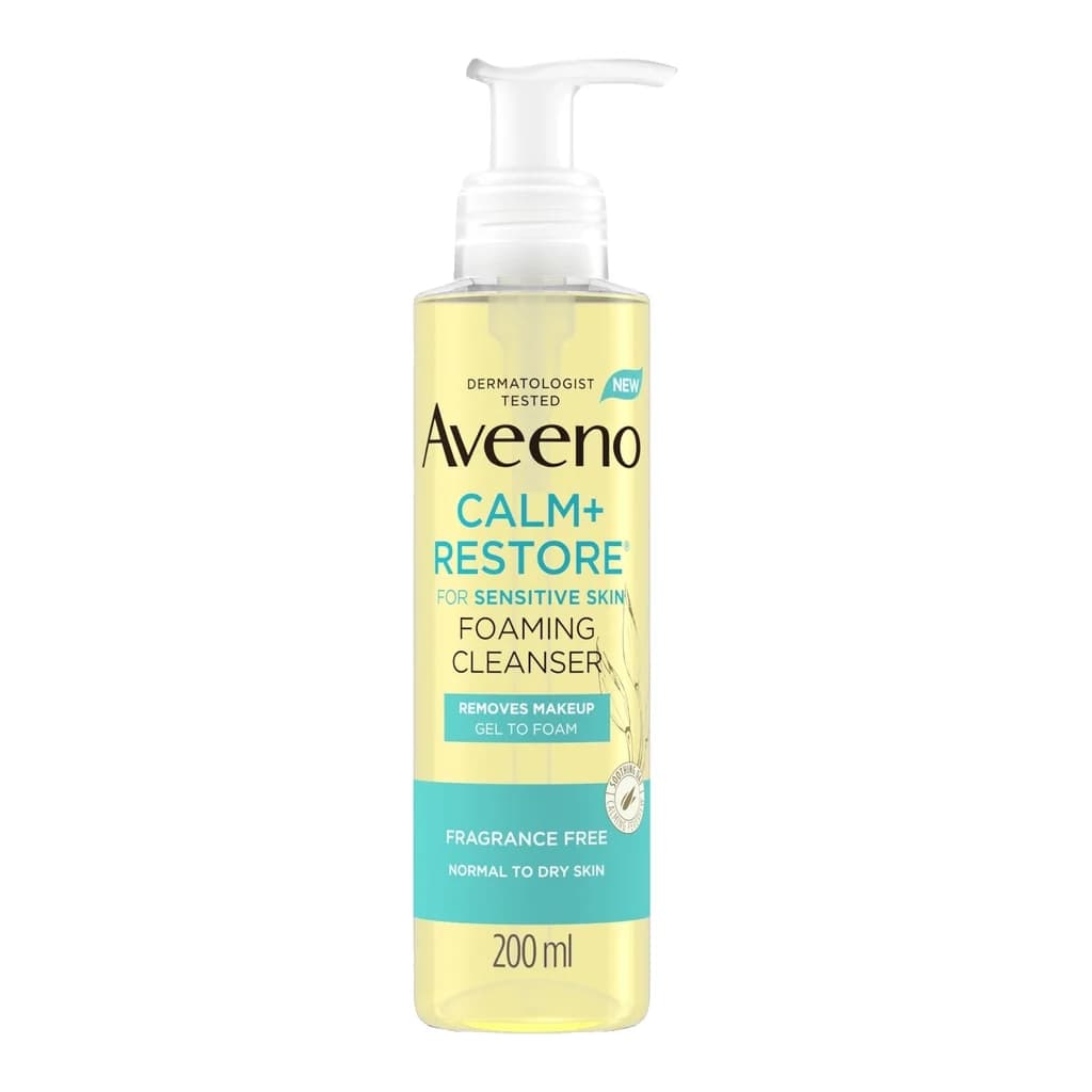 Aveeno Face Calm & Restore Foaming Cleanser