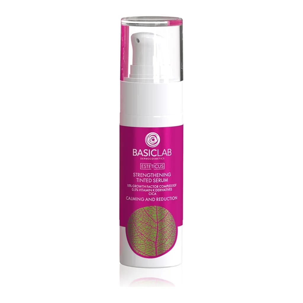 BasicLab Dermocosmetics Esteticus tinted serum against redness