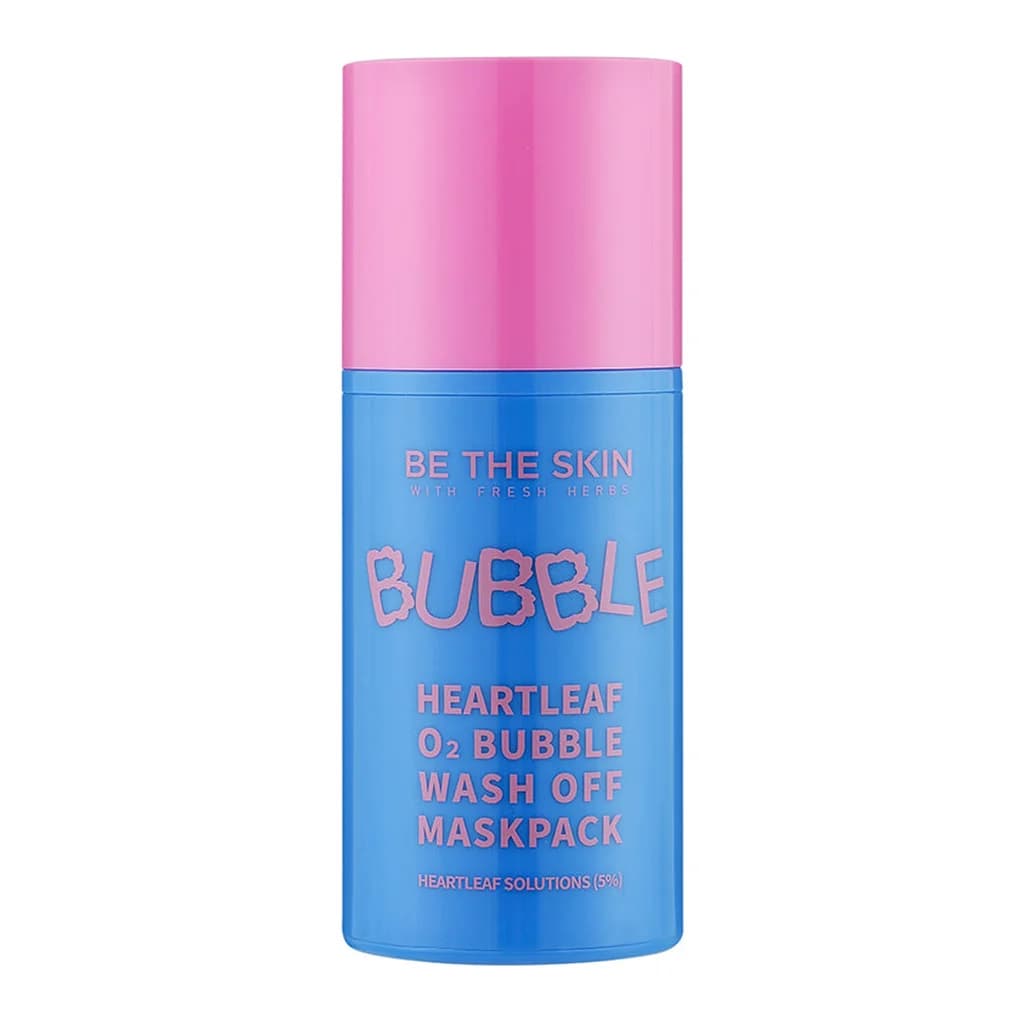 BE THE SKIN Heartleaf O2 Bubble Wash Off Mask Pack