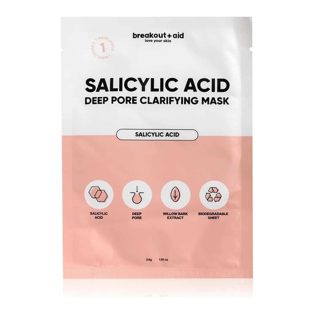 breakout + aid Salicylic Acid Deep Pore Clarifying Mask