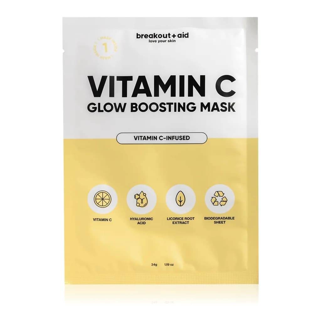 breakout + aid Vitamin C Glow Boosting Mask