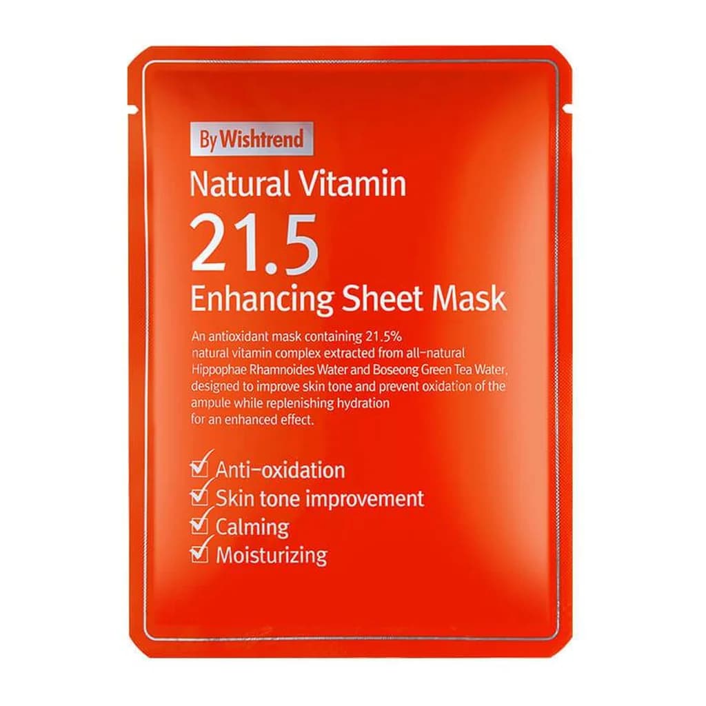 By Wishtrend Natural Vitamin 21.5 Enhancing Sheet Mask