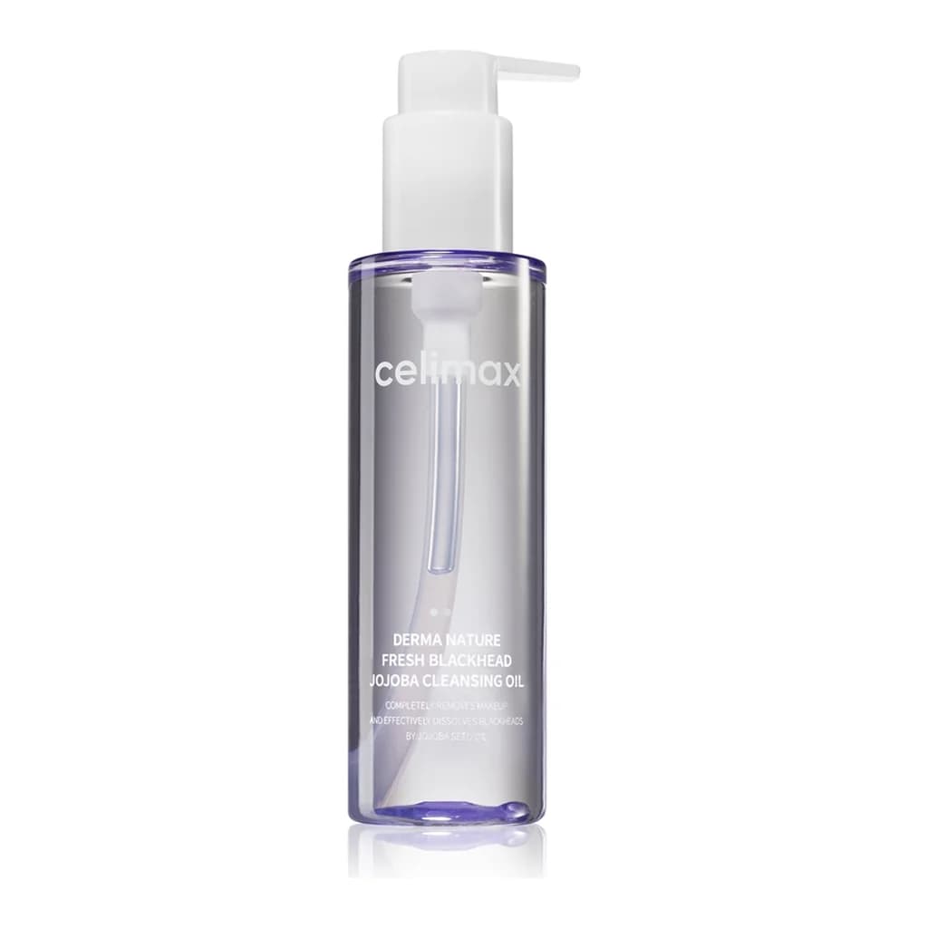 celimax Derma Nature Jojoba oil cleanser and makeup remover to treat blackheads