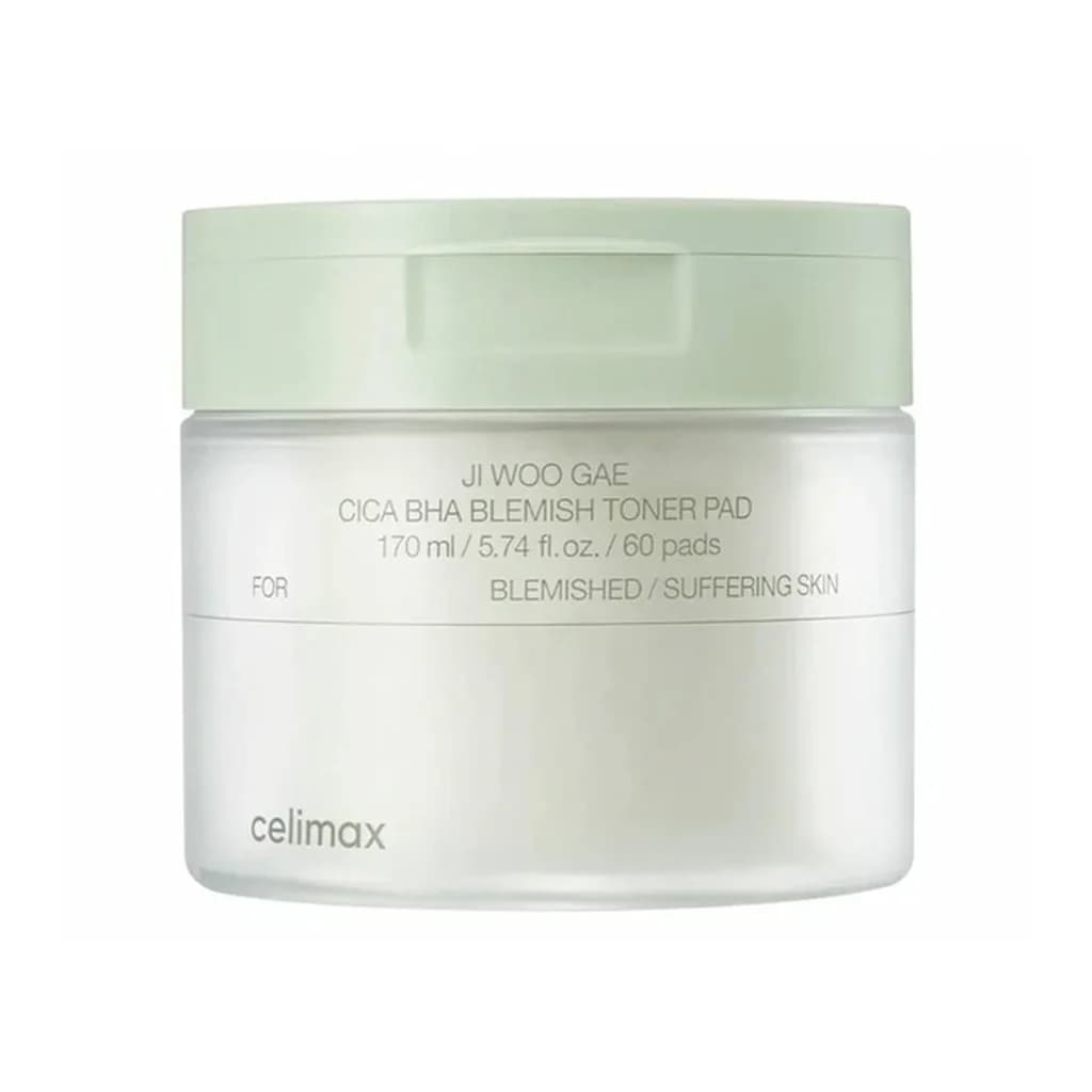 celimax Ji Woo Gae Cica BHA Blemish Toner Pad