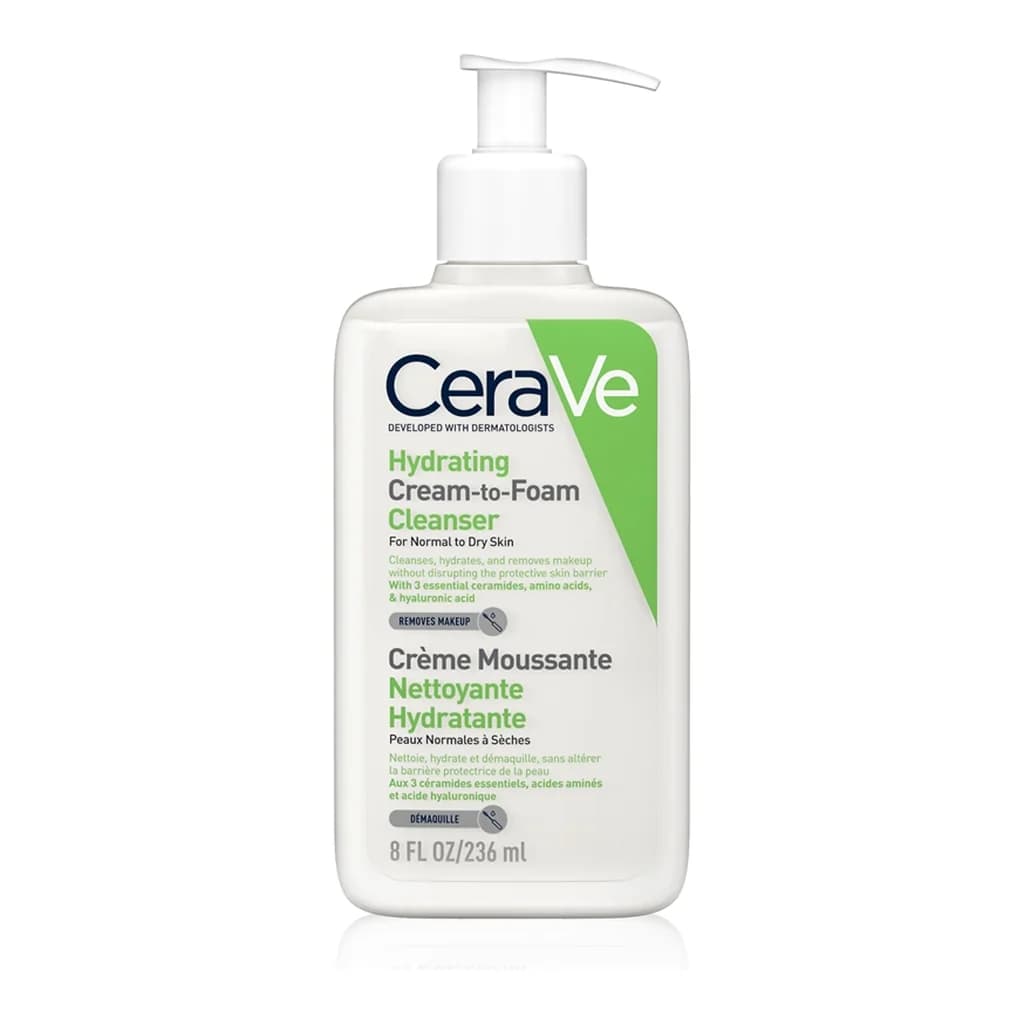 CeraVe Cleansers Hydrating Cream-to-Foam Cleanser
