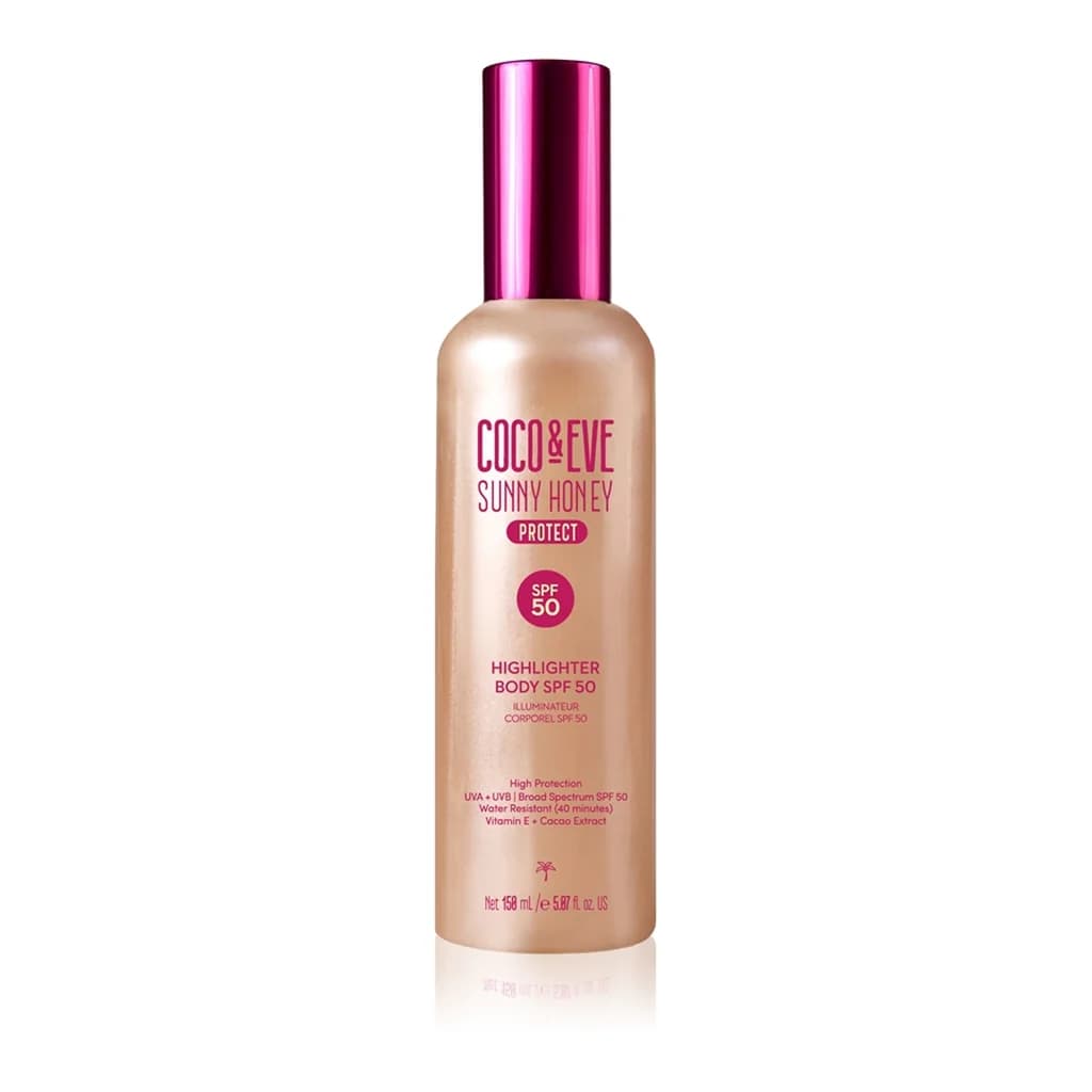 Coco & Eve Sunny Honey Highlighter Body SPF50