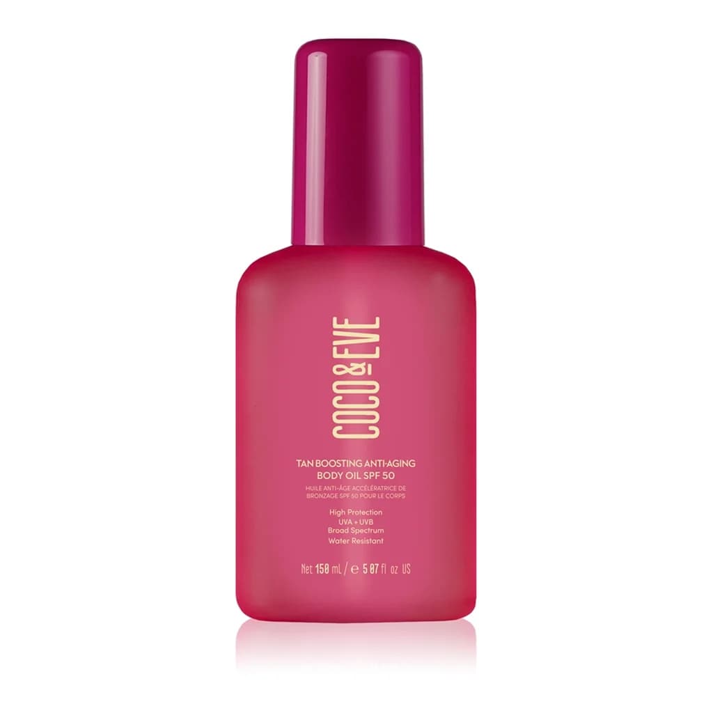 Coco & Eve Sunny Honey Tan Boosting Anti-Aging Body Oil SPF50