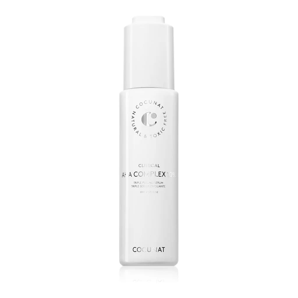 Cocunat Clinical AHA Complex 10% gentle night peeling serum with anti-ageing effect