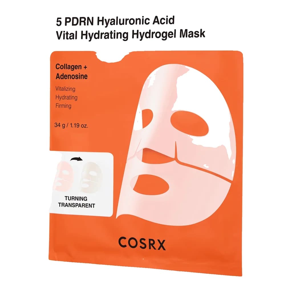 COSRX 5 PDRN Hyaluronic Acid Vital Hydrating Hydrogel Mask 3EA