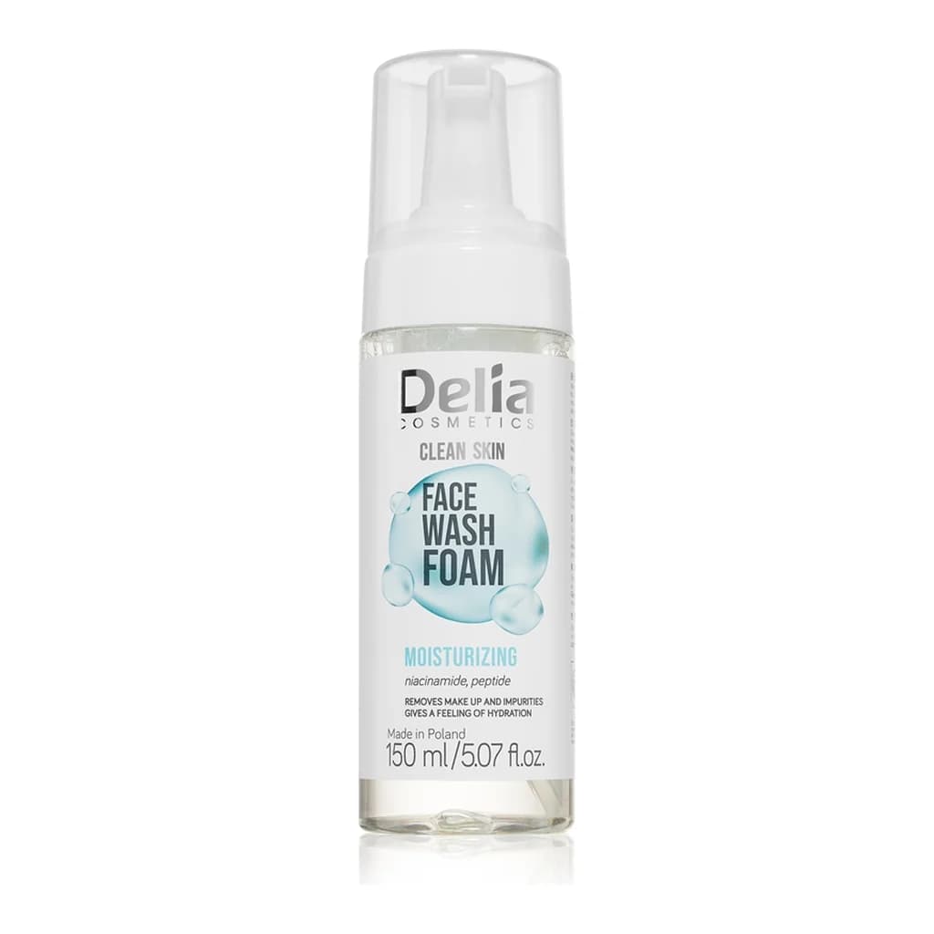Delia Cosmetics Clean Skin foaming face wash with moisturising effect