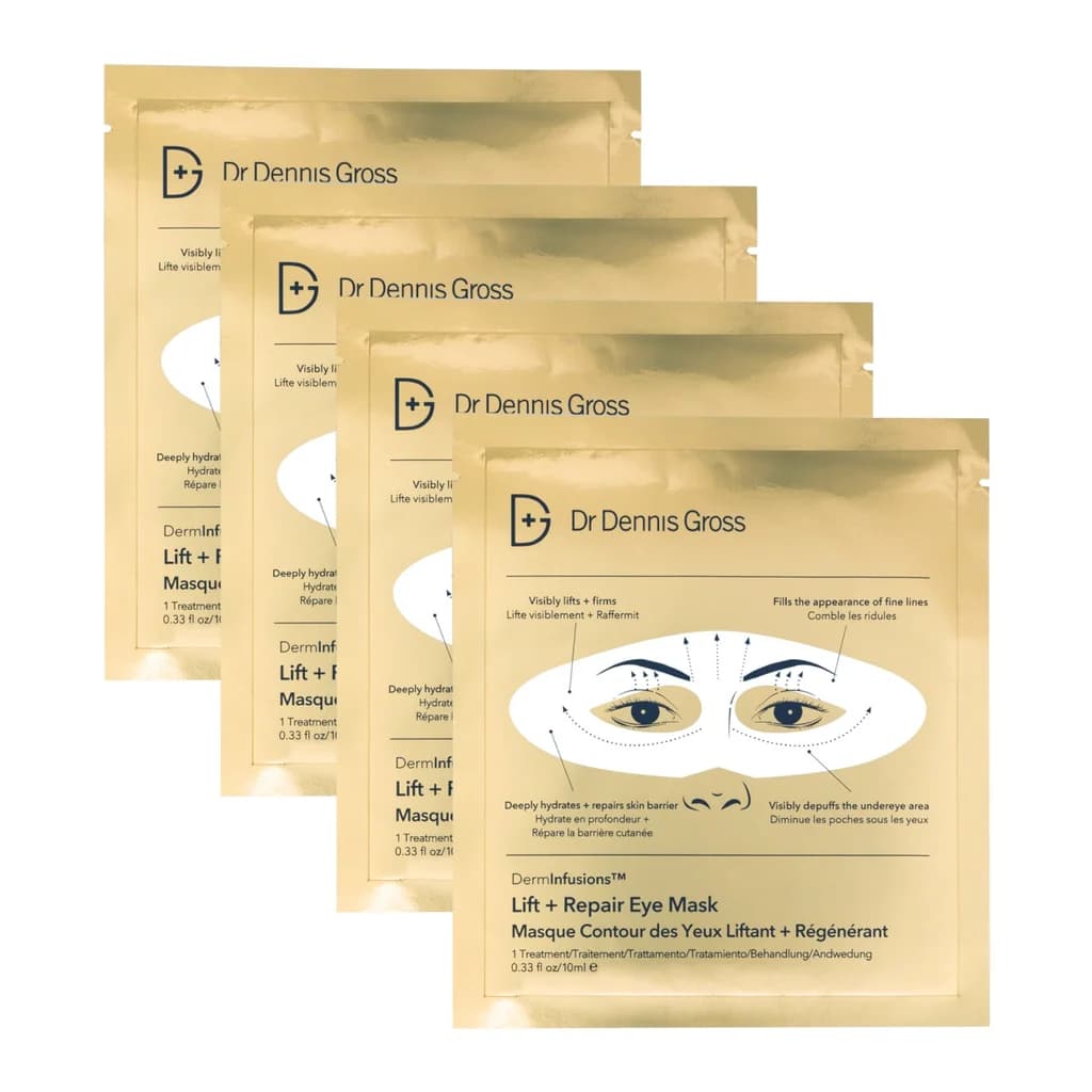 Dr Dennis Gross Skincare DermInfusions Lift + Repair Eye Mask 4-App