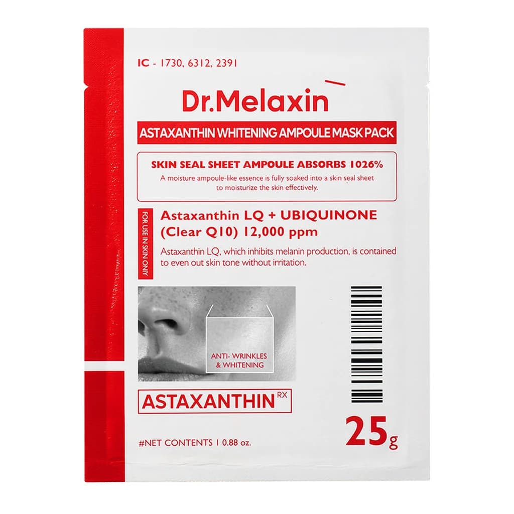 Dr.Melaxin Astaxanthin Whitening Ampoule Mask