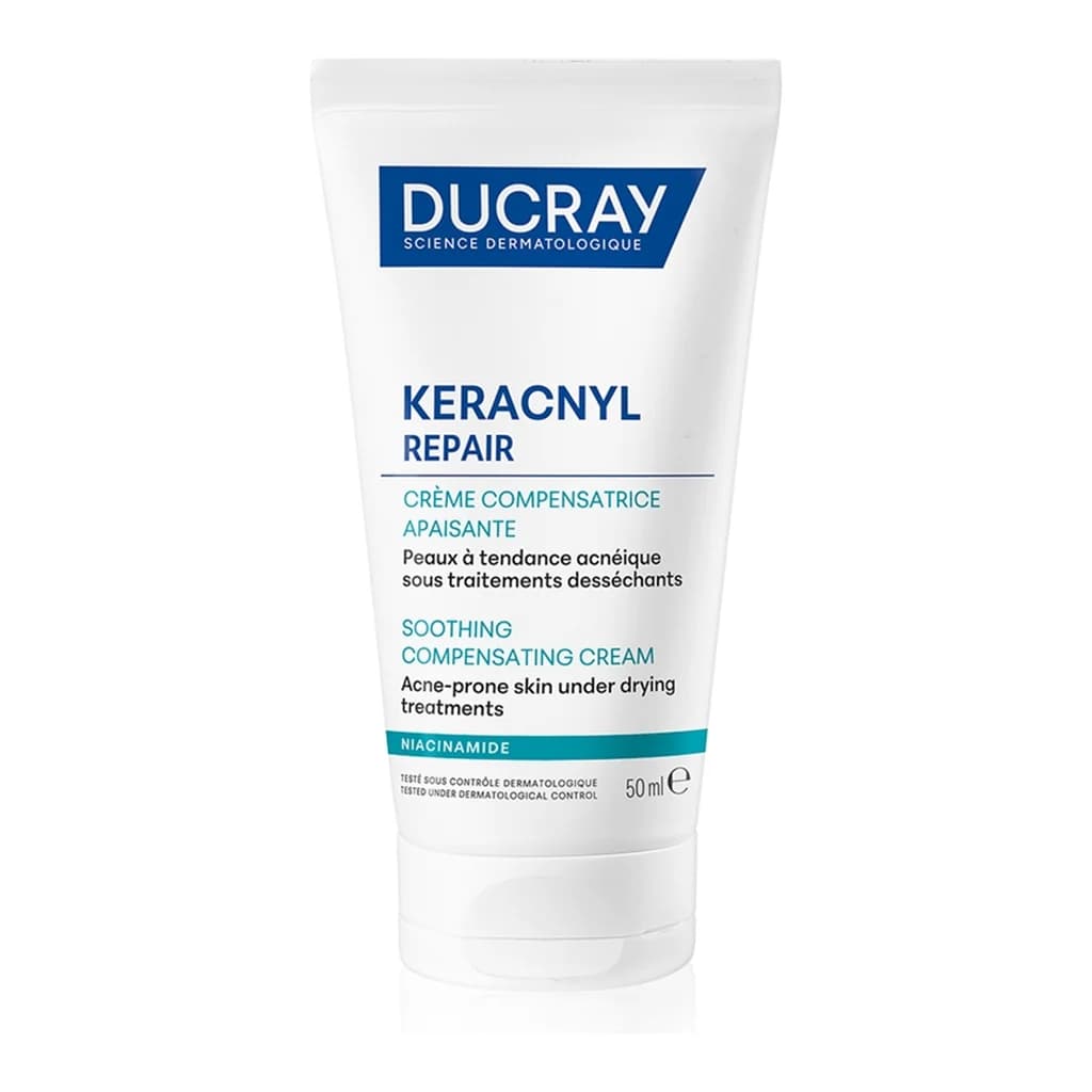 Ducray Keracnyl Repair Soothing Compensating Cream soothing and moisturising cream for sensitive acne-prone skin