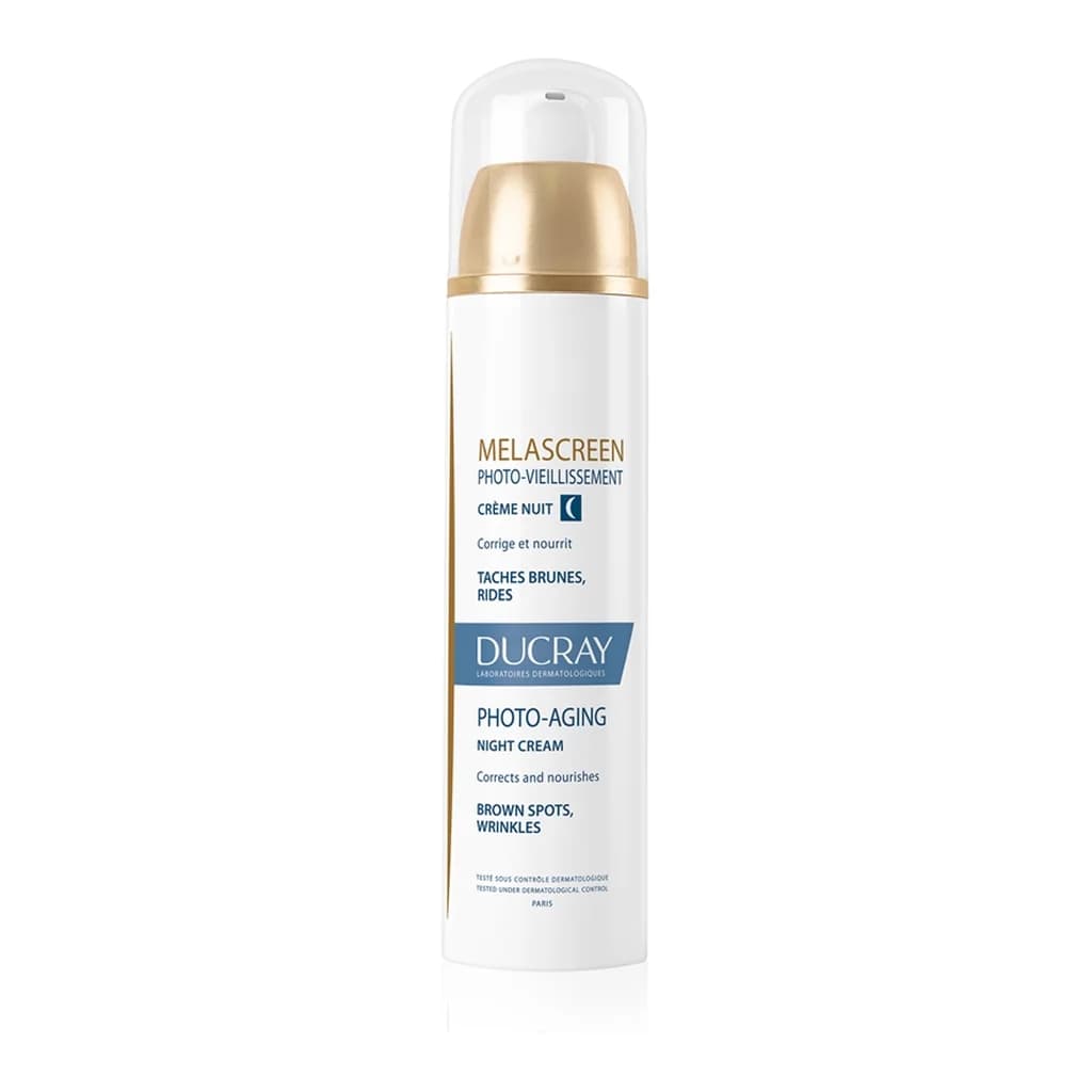 Ducray Melascreen nourishing night cream for age spots and wrinkles