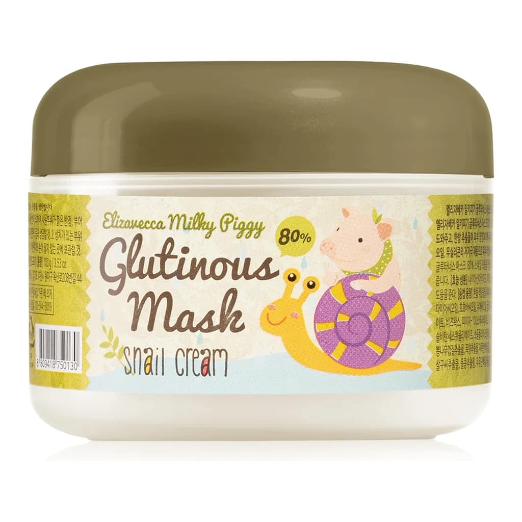 Elizavecca Milky Piggy Glutinous Mask 80% Snail Cream intensive moisturising and nourishing mask with snail extract