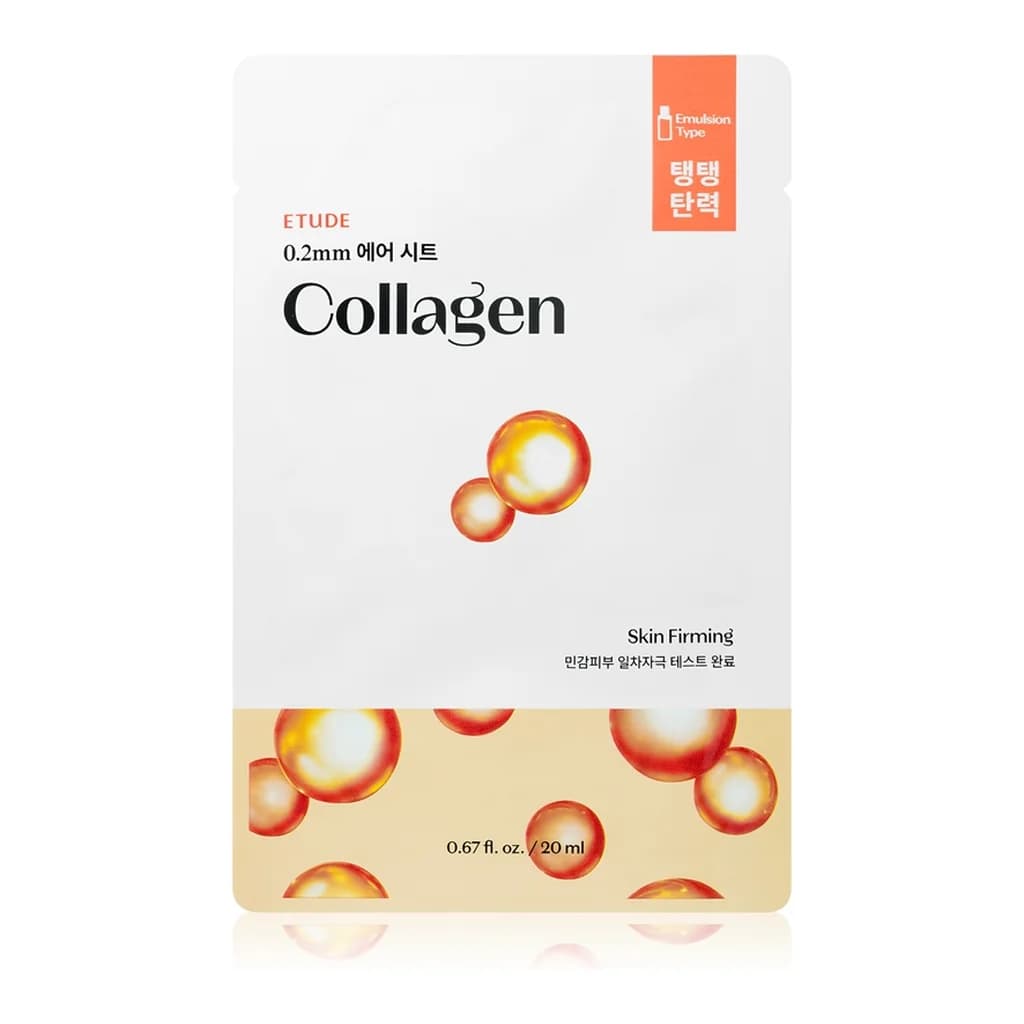 ETUDE 0.2 Therapy Air Mask Collagen anti-wrinkle sheet mask for hydrating and firming skin