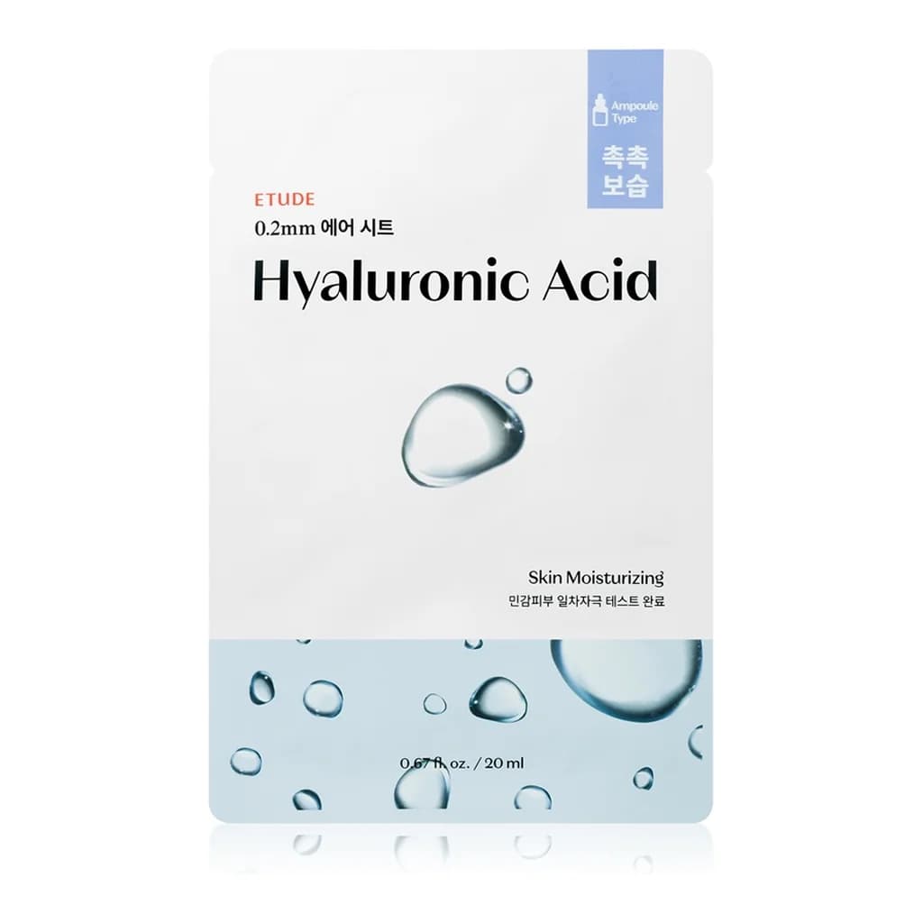 ETUDE 0.2 Therapy Air Mask Hyaluronic Acid sheet mask for intensive hydration