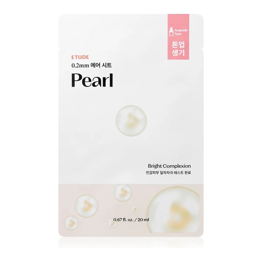ETUDE 0.2 Therapy Air Mask Pearl brightening sheet mask with revitalising effect