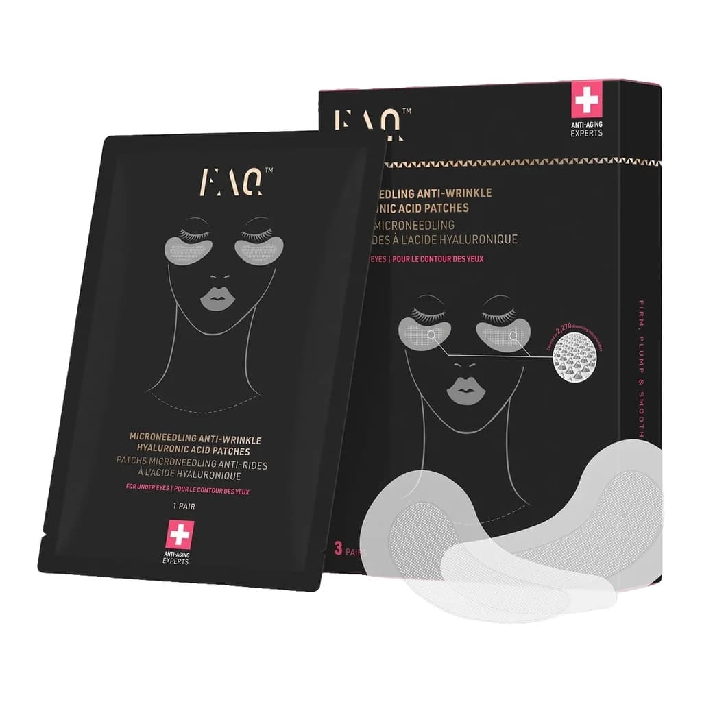 FOREO FAQ Microneedling Anti-Wrinkle Hyaluronic Acid Patches For Under Eyes