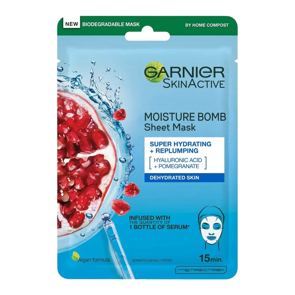 Garnier Salicylic Anti-Imperfection Serum Face Mask, 3% Niacinamide + Salicylic + Aha + Centella Asiatica