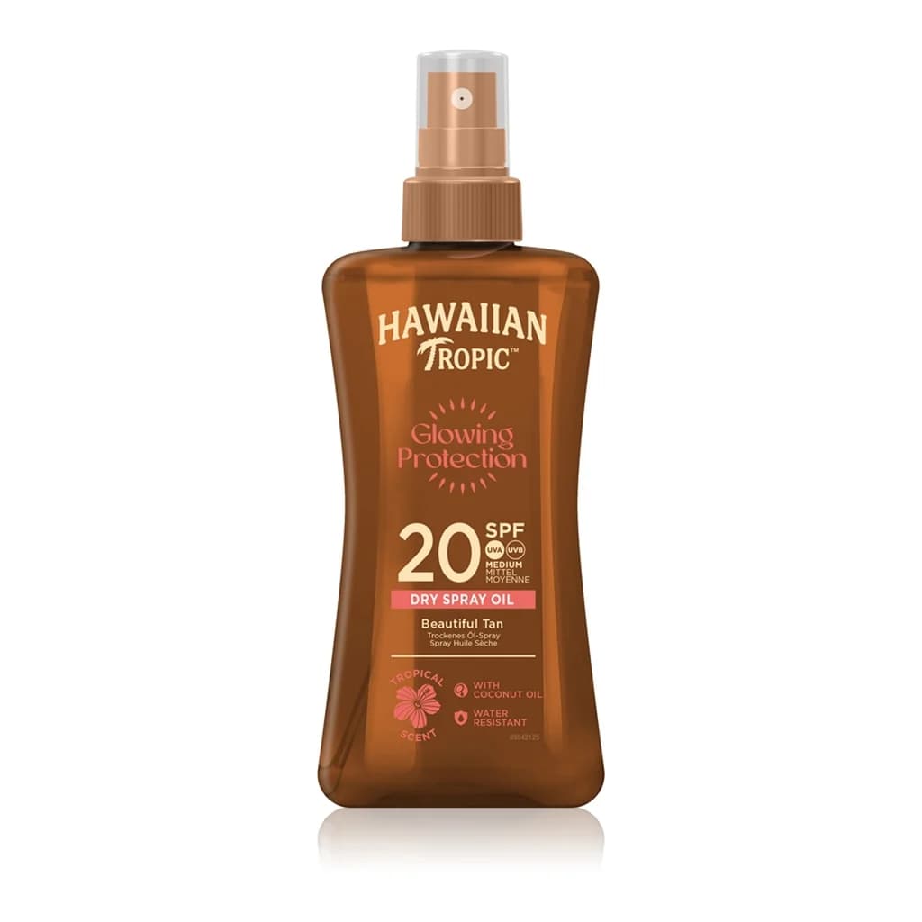 Hawaiian Tropic Glowing Protection Dry Oil Spray SPF20