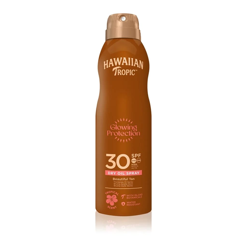Hawaiian Tropic Glowing Protection Dry Oil Spray SPF30