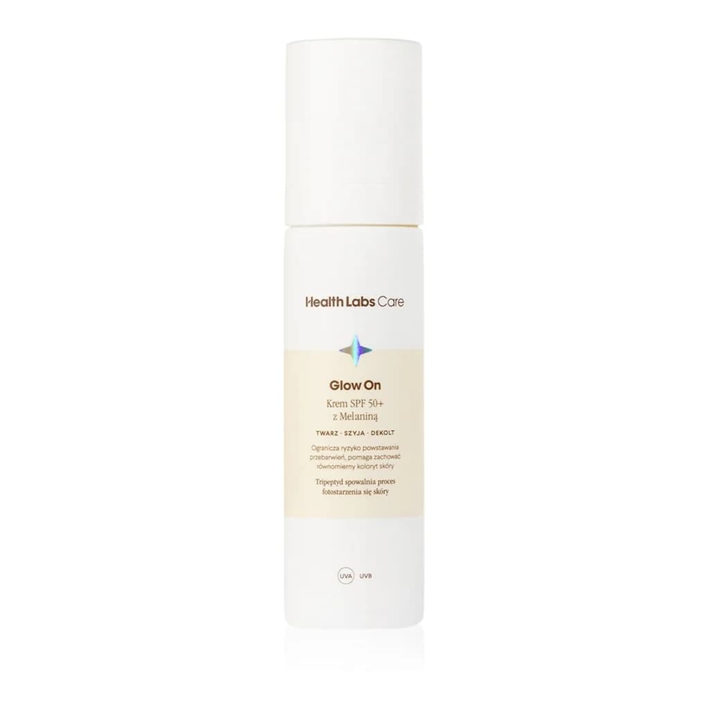 Health Labs Care Glow On with Melanin day cream SPF50+