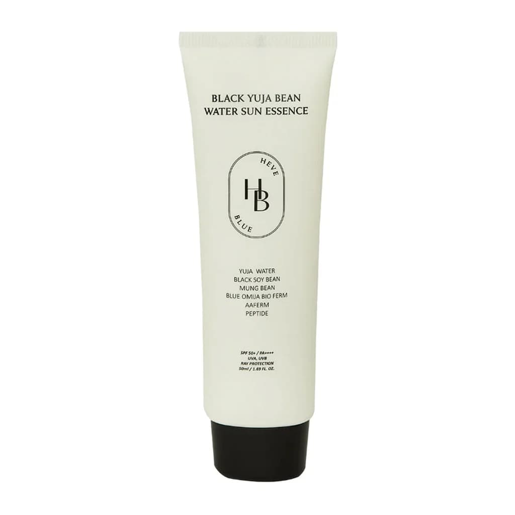 HEVEBLUE Black Yuja Bean Water Sun Essence SPF50+ PA++++