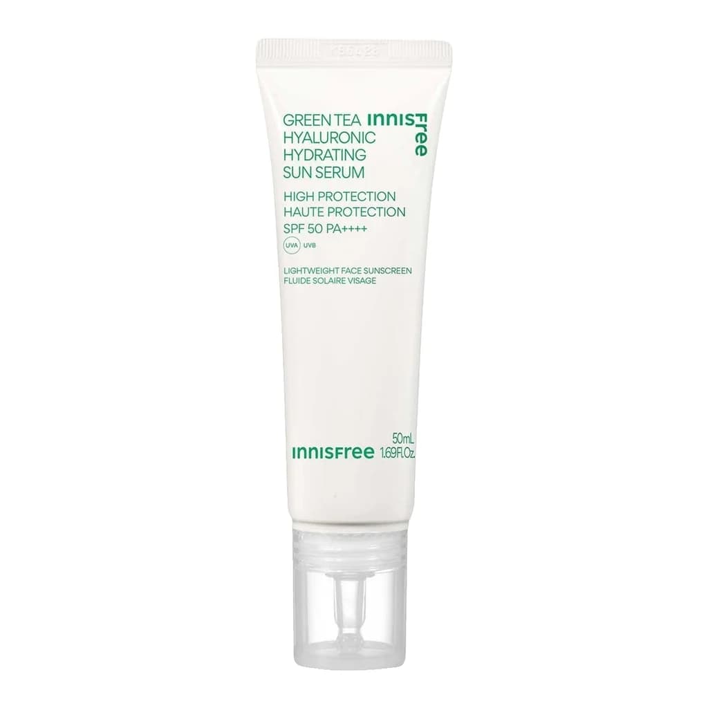 innisfree Green Tea Hyaluronic Moist Sun Serum SPF50