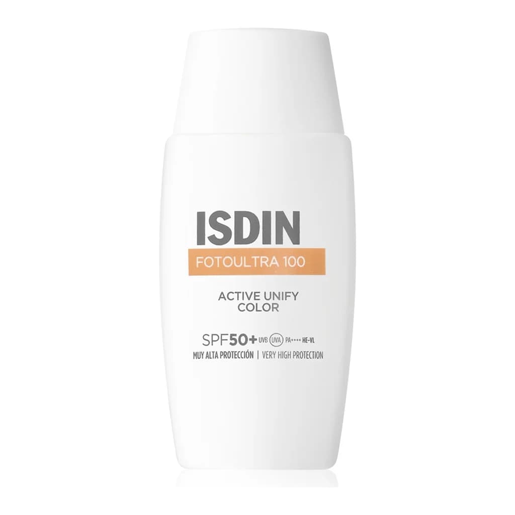 ISDIN FotoUltra 100 Active Unify Color Depigmentant protective tinted facial fluid SPF50+