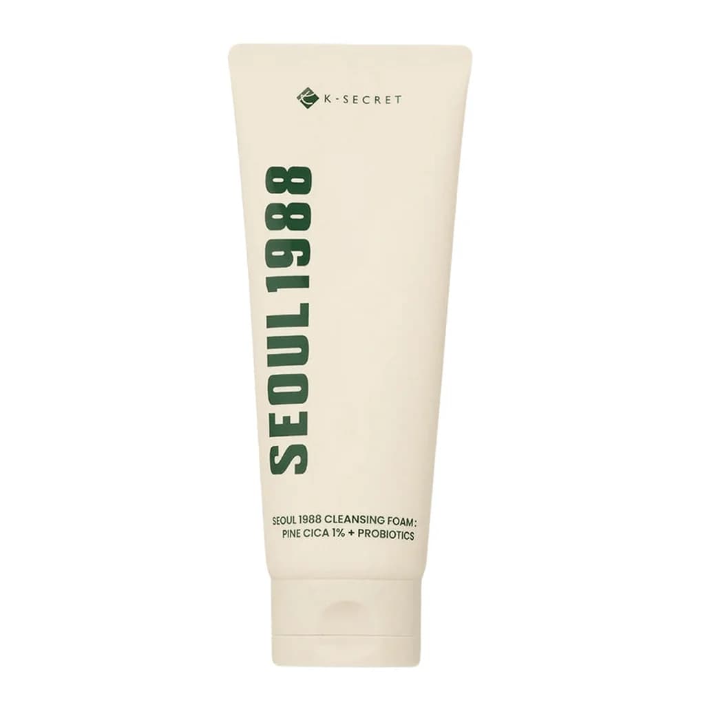 K-SECRET SEOUL 1988 Cleansing Foam: Pine Cica 1% + Probiotics