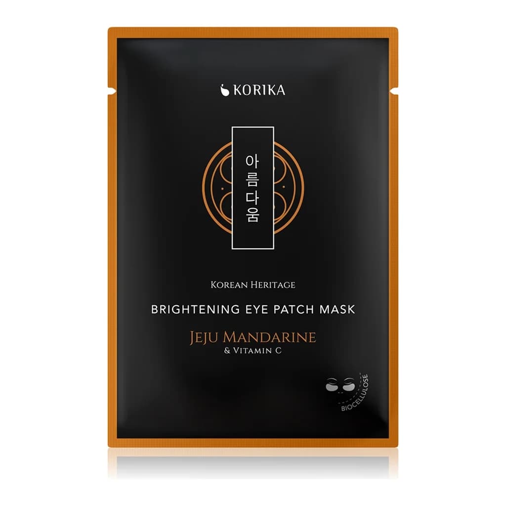 KORIKA Korean Heritage Brightening Eye Patch Mask Jeju Mandarine & Vitamin C radiance mask for the eye area