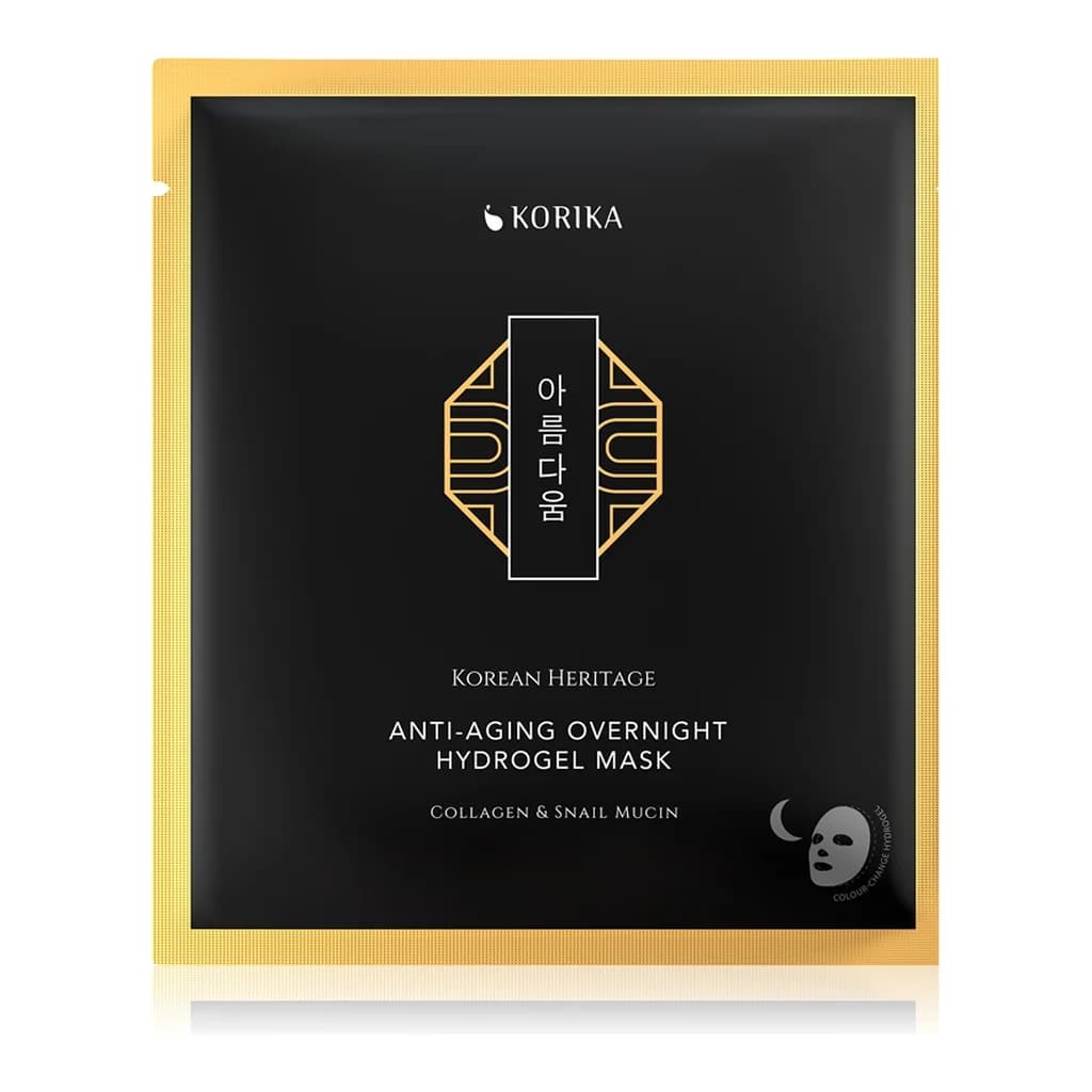 KORIKA Korean Heritage Collagen & Snail Mucin hydrogel mask with anti-ageing effect