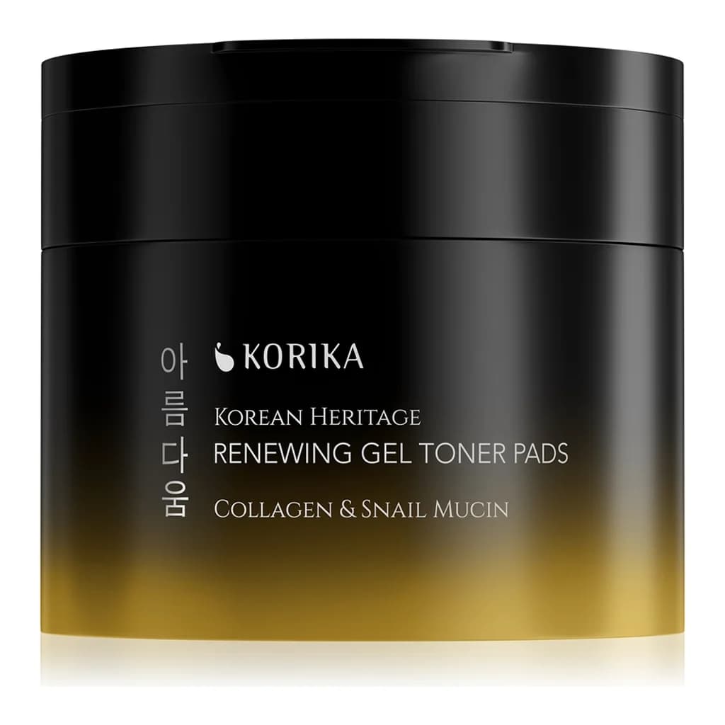 KORIKA Korean Heritage Collagen & Snail Mucin Renewing Gel Toner Pads revitalising gel toner pads