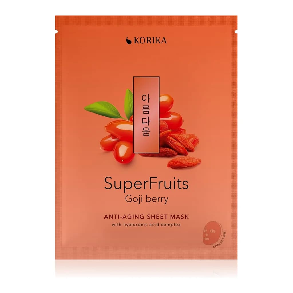 KORIKA SuperFruits Goji Berry - Anti-aging Sheet Mask rejuvenating face mask