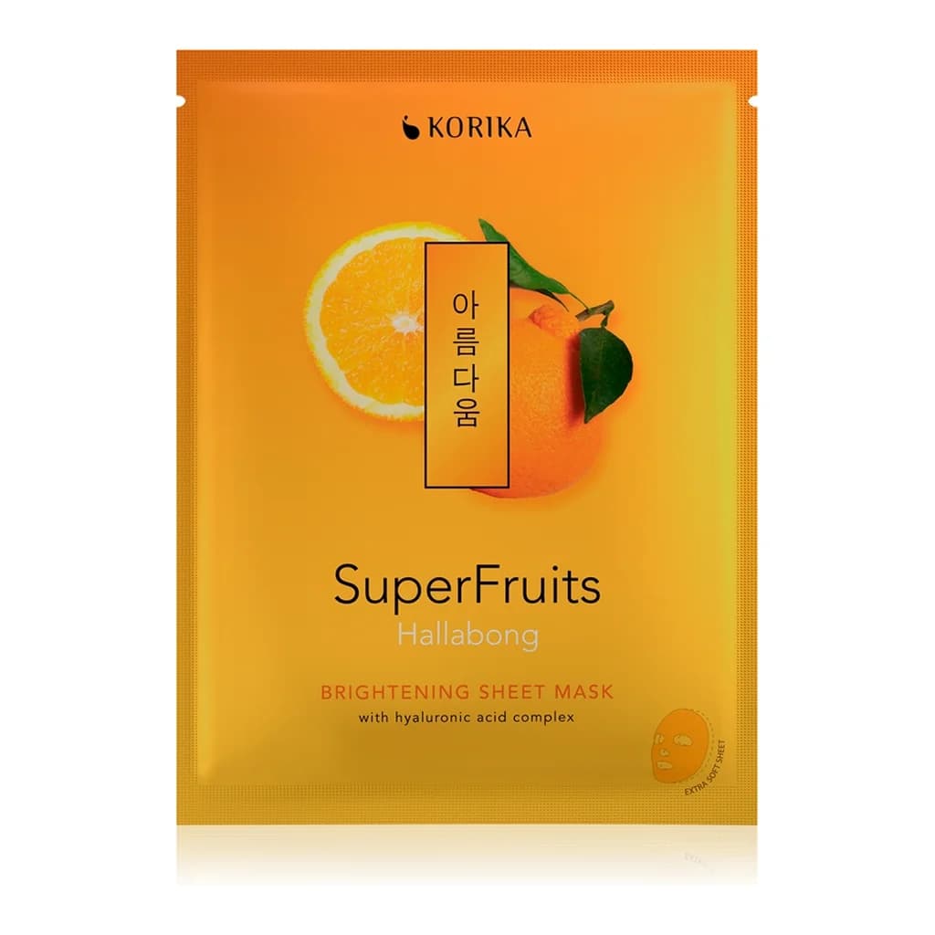 KORIKA SuperFruits Hallabong - Brightening Sheet Mask brightening sheet mask