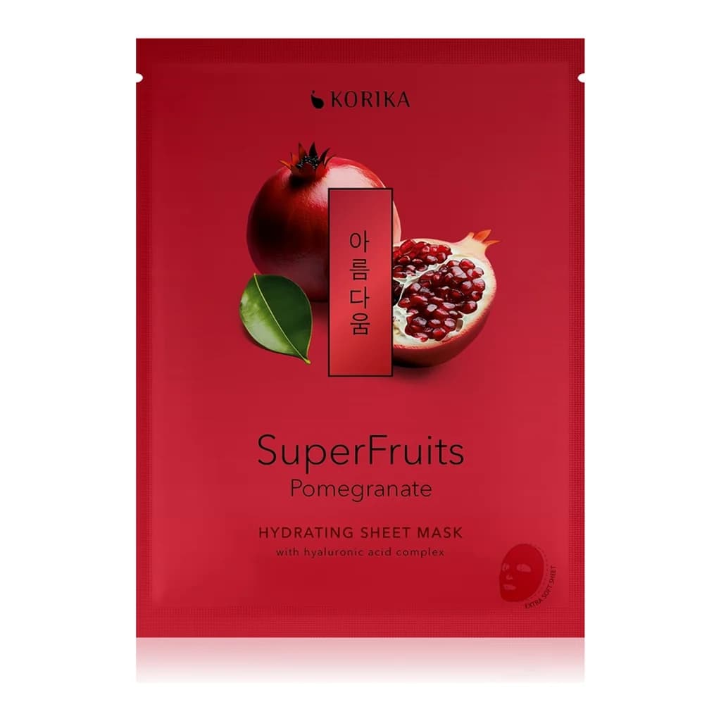 KORIKA SuperFruits Pomegranate - Hydrating Sheet Mask