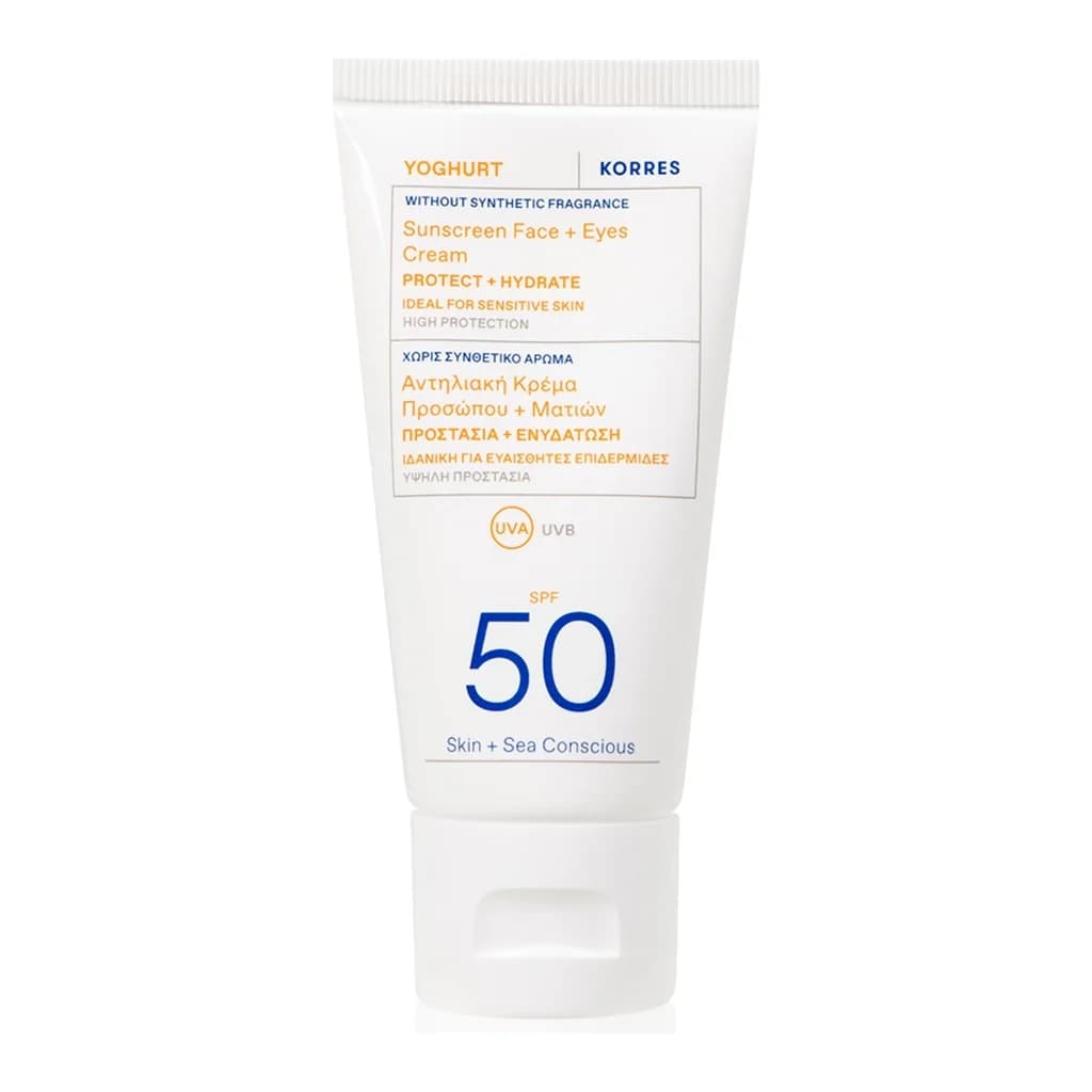 Korres Yoghurt Sunscreen protective cream for the face and eye area