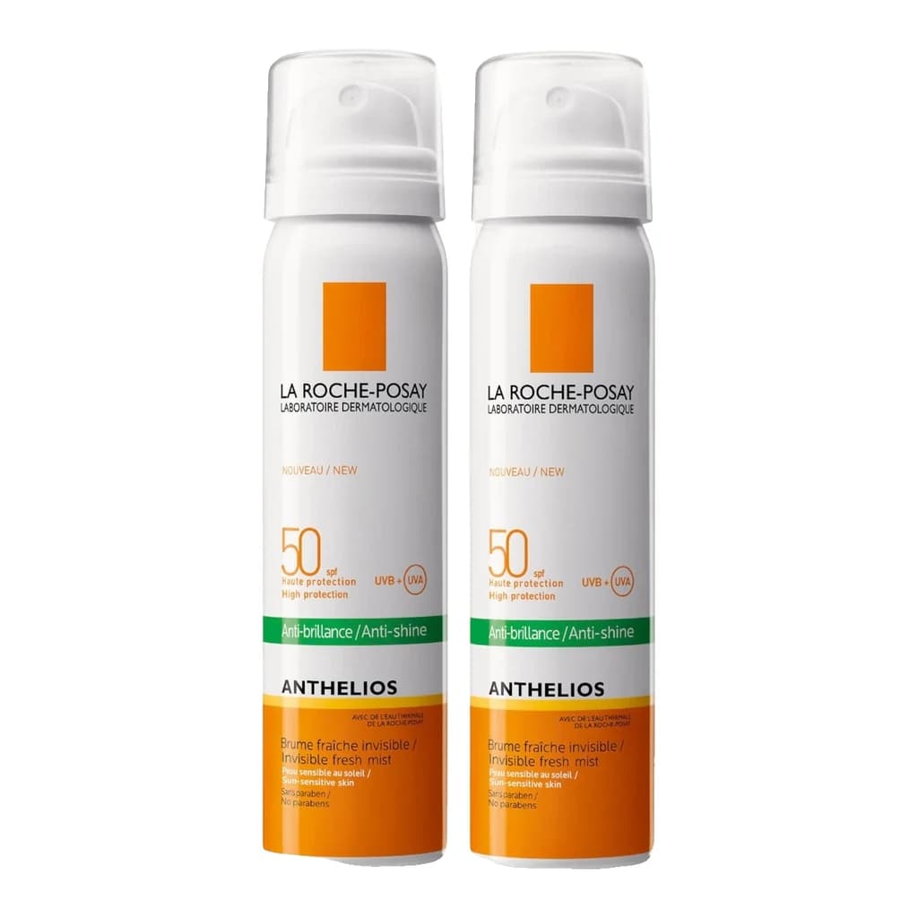 La Roche-Posay Anthelios Anti-Shine Sun Protection Invisible Face Mist Duo SPF50+